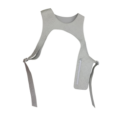 Louise Vuitton Vest, Piel,Empreite,Blanco, Mono, 4, Box
